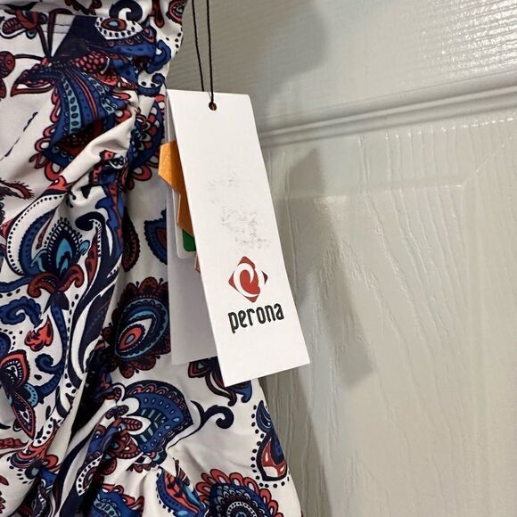 Perona paisley One Piece Tummy Control Swimsuit size 8 NWT - Picture 6 of 8